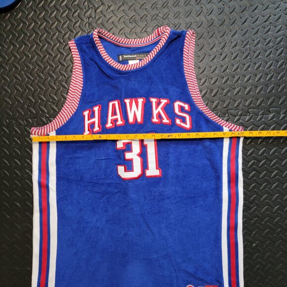 Atlanta Hawks Jason Terry Reebok Hardwood Classics Throwback D'funkd Blue Jersey - Picture 7 of 10